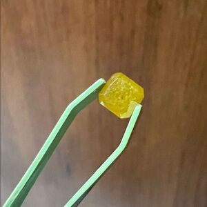 Delicate Cushion Cut Natural Caramel Canary Loose Diamond